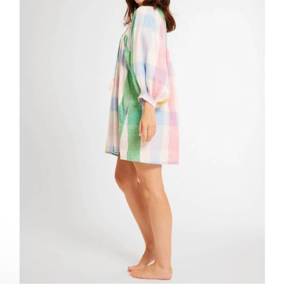 🎈MILLE 🌷 Daisy In Pastel Plaid Dress Sz XXS - Picture 2 of 13